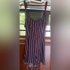 Hollister Romper with Blue and Red Stripes